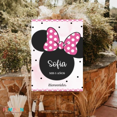 Kit imprimible personalizado - minnie mouse rosa