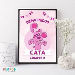 Kit imprimible textos editables - las pistas de blue - Magenta - comprar online