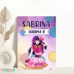 Kit imprimible textos editables - Oshi no ko - ai hoshino - comprar online