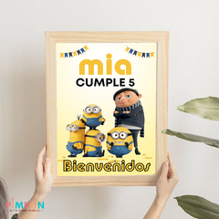 Kit imprimible textos editables - Minions, nace un villano
