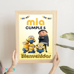 Kit imprimible textos editables - Minions, nace un villano