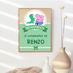 Kit imprimible personalizado - George Pig (Peppa Pig)