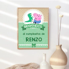 Kit imprimible personalizado - George Pig (Peppa Pig)