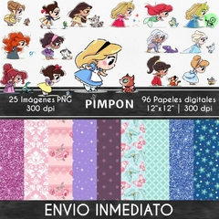 Cliparts + Papeles digitales - pet princesses