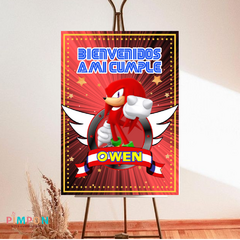 Kit imprimible personalizado - Knuckless (sonic)