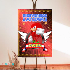 Kit imprimible personalizado - Knuckless (sonic)
