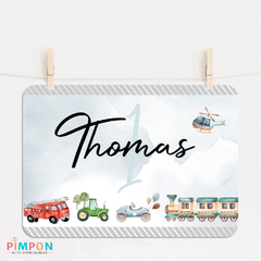 Kit imprimible personalizado - Vehiculos, medios de transporte - pimpon