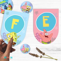Kit imprimible personalizado - Bob esponja - tienda online