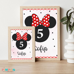 Kit imprimible personalizado - minnie mouse rojo - comprar online