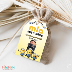 Kit imprimible textos editables - Minions, nace un villano - pimpon