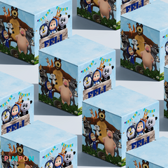 Image of Kit imprimible textos editables - Masha y el oso mod. 01