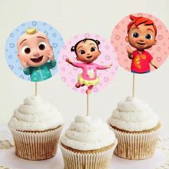 Imagen de Kit imprimible personalizado - Cocomelon (rosa)