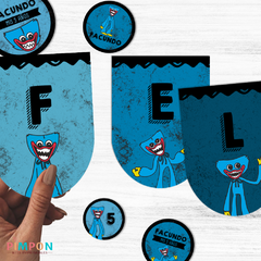 Image of Kit imprimible textos editables - Poppy Playtime - Hyggy Wuggy