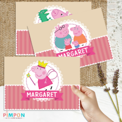 Kit imprimible textos editables - Peppa Pig - online store