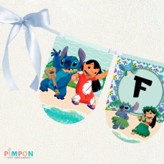 Imagen de Kit imprimible personalizado - Lilo y Stitch (celeste)
