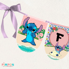 Imagen de Kit imprimible personalizado - Stitch (rosa)