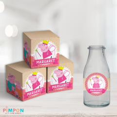 Kit imprimible textos editables - Peppa Pig