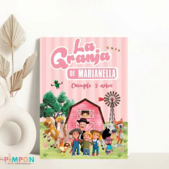 Kit imprimible textos editables - la granja de zenon (rosa)