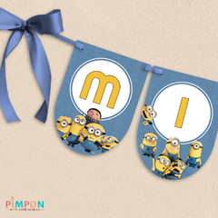 Kit imprimible textos editables - Minions, nace un villano - comprar online