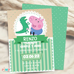 Kit imprimible textos editables - George Pig (Peppa Pig)