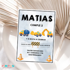 Kit imprimible textos editables - Construccion - comprar online