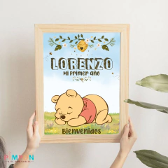Kit imprimible textos editables - Winnie pooh bebe en internet