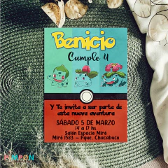 Kit imprimible textos editables - Pokemon - evoluciones de bulbasaur - comprar online