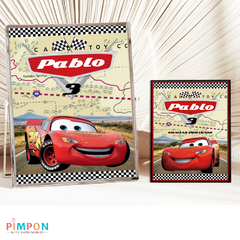 Kit imprimible textos editables - Rayo mcqueen - Cars on internet