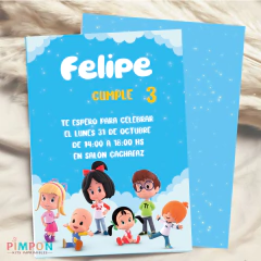 invitacion / invitation / convite DIGITAL - cleo e cuquin - mod. 2