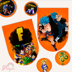 Kit imprimible textos editables - Dragon ball - comprar online