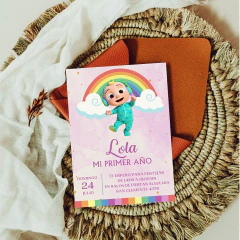 Imagen de Kit imprimible personalizado - Cocomelon (rosa)
