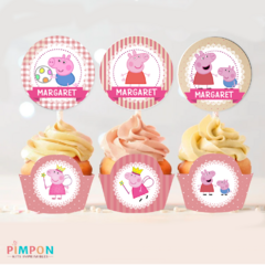 Kit imprimible textos editables - Peppa Pig - online store