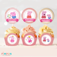 Kit imprimible textos editables - Peppa Pig - tienda online