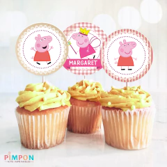 Imagen de Kit imprimible textos editables - Peppa Pig