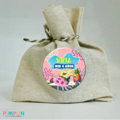 Kit imprimible personalizado - Bob esponja (rosa) - buy online
