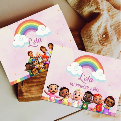 Kit imprimible personalizado - Cocomelon (rosa) en internet