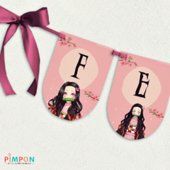 Kit imprimible personalizado - Demon Slayer - Nezuko Kamado en internet
