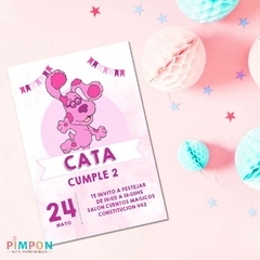 Kit imprimible textos editables - las pistas de blue - Magenta - pimpon