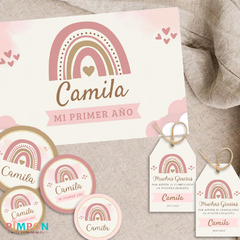 Kit imprimible personalizado - Arcoiris en internet