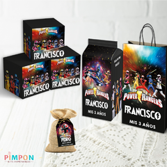 Kit imprimible textos editables - Power Ranger - Ninja Steel en internet
