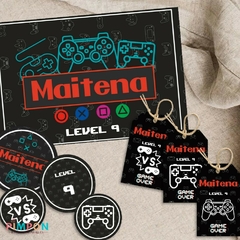 Kit imprimible personalizado - Gamer on internet