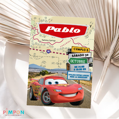 Kit imprimible textos editables - Rayo mcqueen - Cars - pimpon