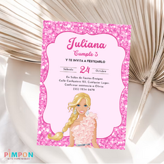 Kit imprimible personalizado - Barbie en internet