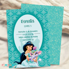 Kit imprimible textos editables - Princesa Jazmin en internet