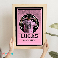 Kit imprimible textos editables - Lionel Messi - Inter Miami - pimpon