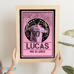 Kit imprimible textos editables - Lionel Messi - Inter Miami - pimpon