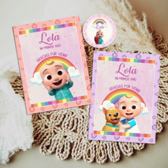 Kit imprimible personalizado - Cocomelon (rosa) - tienda online