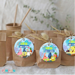 Kit imprimible textos editables - Bob esponja - tienda online