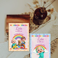 Imagen de Kit imprimible personalizado - Cocomelon (rosa)