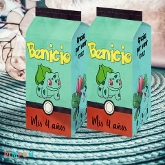 Kit imprimible textos editables - Pokemon - evoluciones de bulbasaur - pimpon